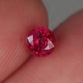 Fine Color and Bright Natural South East Asia Ruby 5mm 0.62 ct 