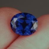 Deep Royal Blue Lab Grown Sapphire Corundum 
