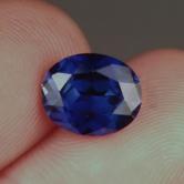 Deep Royal Blue Lab Grown Sapphire Corrundum 