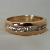 Estate Quality Channel Set Diamond Anniversary Band 14kt 