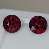 Rare Arizona Chrome Pyrope Ant Hill Garnet Pair 