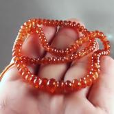 Beautiful Faceted and Graduated Spessartite Garnet Rondelle Strand 