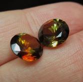 Ultra Rare Big Matched Andalusite Pair Brazil 6.44 ct 