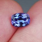 Color and Quality Cushion Cut Blue Tanzanite 1.41ct 