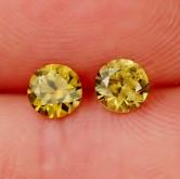 Brilliant Quality Color Change Russian Demantoid Garnet Pair 