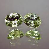 Matched Pair Rare Green Sillimanite India 4.40 ct 