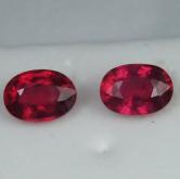 Matched Pair Treated Madagascar Rubies 2.21 ct 