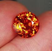 Color and Fire Huge Spessartite Garnet Nigeria 6.44 ct 