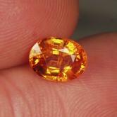  Color! Orange Mandarin Spessartite Garnet Nigeria 2.02ct 