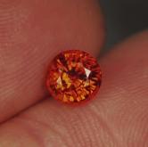 Lots of Fire Bright and Pretty Spessartite Garnet Namibia 1.28 ct 