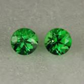 Color Matched Tsavorite Garnets 4mm Pair Kenya 