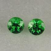 Color Matched Tsavorite Garnets 4mm Pair Kenya 