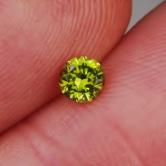 Brilliant Top Cutting Natural Russian Demantoid Garnet GL