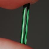 Fine Color Faceted Brazil Green Tourmaline Needle 