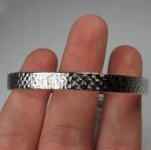 Set Of 3 Sterling Silver Cross Hatch Bracelets