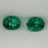 Special Green Cuprian Tourmaline Pair Mozambique 3.73 ct tw 