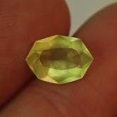 Rare Faceted Neon Color Prehenite New Jersey USA 2.24 ct GLI 