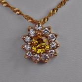 Special Price GIA Certified Natural Fancy Color Diamond Pendant 