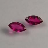 Tiny Treasure Old Stock Pink Red South East Asia Ruby Pair 