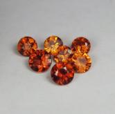 Bright Spessartite Garnet Rounds Nigeria 1.72 ct tw 