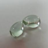 Natural Prasiolite Green Quartz Pair Brazil 1.67 ct tw 