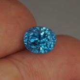Special Price Bright and Rich Color Blue Zircon Cambodia 3.81 ct 