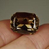 USA Cutting Fine Color Color Smoky Quartz 15.57 ct 