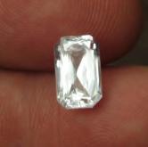 Natural Gem and USA Cut Big Ceylon White Sapphire 4.37 ct 