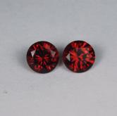 Top Cutting Red Fire Crimson Umba River Garnet Pair 