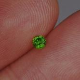 Tiny Treasure Brilliant Chrome Green Russian Demantoid Garnet 