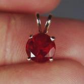 Mexican Cherry Opal 14kt Rose Gold Pendant 