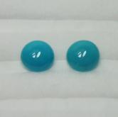 Old Stock Natural Sleeping Beauty Turquoise Arizona 8 mm Pair 