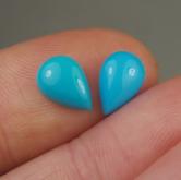 Old Stock! Natural Sleeping Beauty Turquoise Arizona Pair