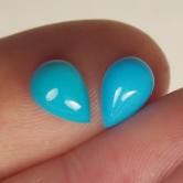 Old Stock! Natural Sleeping Beauty Turquoise Arizona Pair