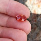 Big & Rare! Pyro Spessartite Garnet Tanzania 7.51 ct GLI