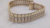 Quality! 3.5 Carat  Diamond Tennis Bracelet 14kt Gold GLI