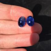Sapphire Royal Blue! Natural Kyanite Pair India 15.81 Carats