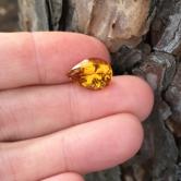 USA Cut Natural Whiskey Quartz - Citrine Brazil  6.44 Carats 