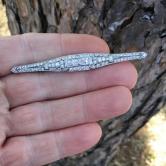  Art Deco Platinum & 18 kt Diamond Brooch French Cut Center Diamonds