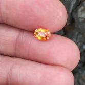  Orange & Clean!  Spessartite Garnet Nigeria 1.21 carats GLI