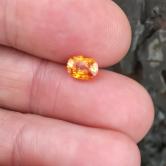  Orange & Clean!  Spessartite Garnet Nigeria 1.21 carats GLI