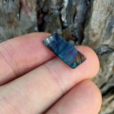 Concave Cut Collectors Natural Blue Fluorite Gemstone 10.29 Carats. 