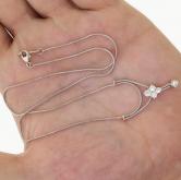 Quality Jose Hess Designs 18k White Gold and Diamond Necklace 