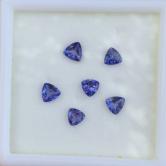 Bright and Clean Pretty Natural Blue Tanzanite Matched Lot 2.50 Carats