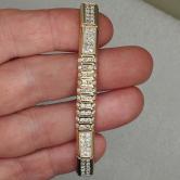 Fine Quality Heavy 14K Diamond Bracelet 6.0 Carats  