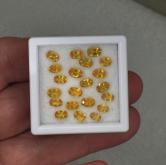 Rich Color Untreated Natural Yellow Ceylon Sapphire Lot 10.76 Carats