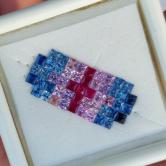 Ceylon Sapphire Ruby Multi-Color Suite 2.1mm 3.51 Carats