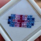 Ceylon Sapphire Ruby Multi-Color Suite 2.1mm 3.51 Carats