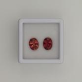 Rich Orangy Pink  Tourmaline Pair Nigeria 2.51 Carats 