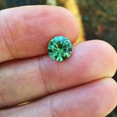 Large And Unheated Natural Green Montana Sapphire 2.91 Carats